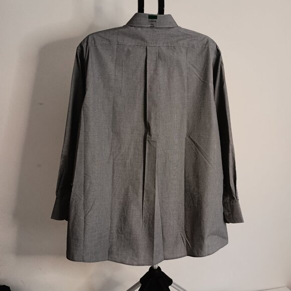 Chaps Men’s Black White Check Classic Fit Button Down Shirt Size 17.5 32/33 NWT - Picture 15 of 16